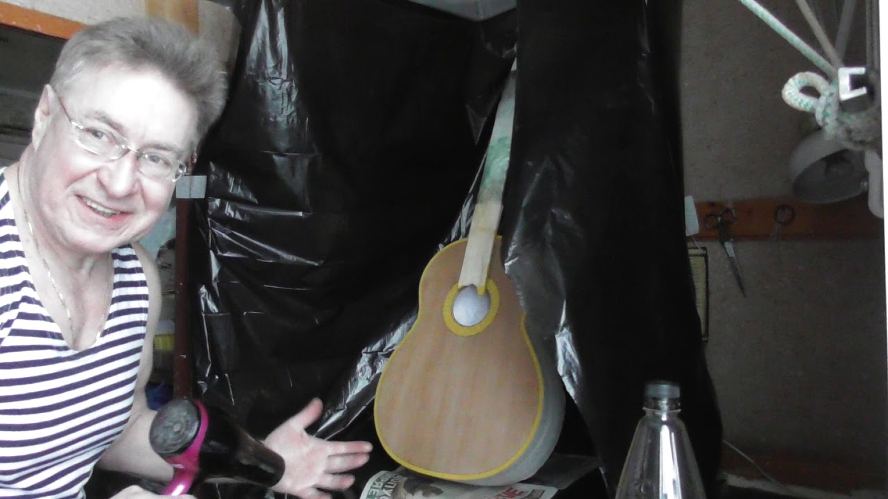 Тонирование верхней деки гитары аэрографом(видео №767). - YouTube