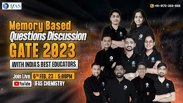 Complete GATE Chemistry Review | GATE Chemistry 2023 Memory-Based Questions & Solution with Analysis