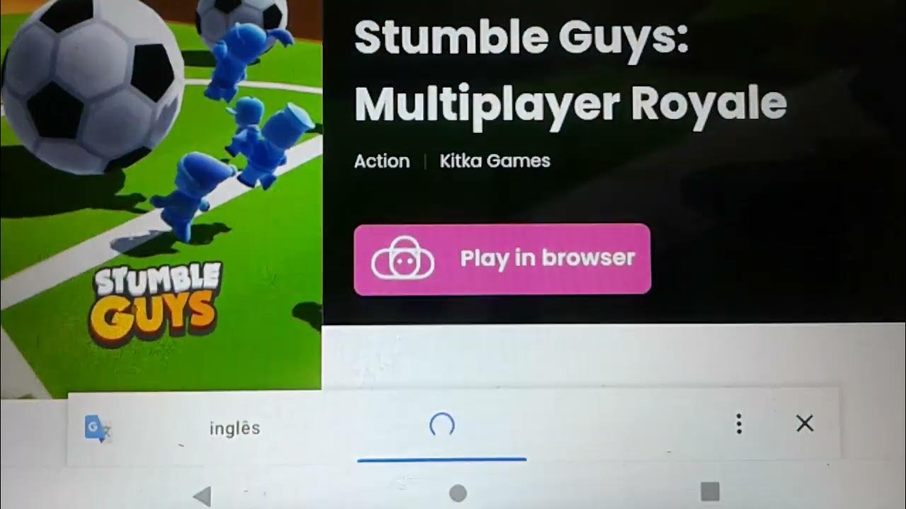 🛑como jogar STUMBLE GUYS😜 sem abaixar no notebook 🖥️⌨️🖱️ somente no  navegador!!!! 