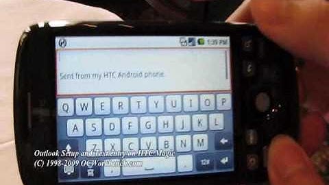 Part 2 - MS Outlook setup and text entry on HTC Magic @ OCWORKBENCH LIVE Demonstration