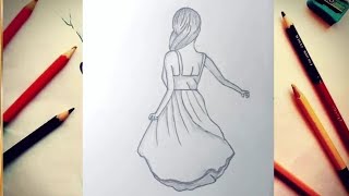 How To Draw Beautifull Doll Drawing ? / Ris World