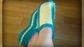 следочки - тапочки, вязание спицами следочки - тапочки, вязание спицами