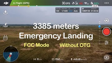 DJI Spark Range Test 2019 | FCC Mode | Emergency Landing