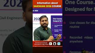 SAKSHAM 2026 | New Exam Pattern Live Course for GPSC Assistant Engineer