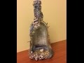 Декорирование 3D бутылки. Обратный декупаж. (Decoration bottle. Reverse decoupage).