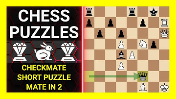 Chess Puzzles to Practice. Themes: Checkmate, Short puzzle, Mate in 2. Learn Chess