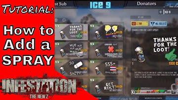 Infestation New Z: How to add a spray