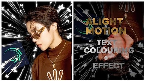 Ae inspired Alight motion text colouring + block dissolve effect tutorial ।। @_.jeonkim._ ।।