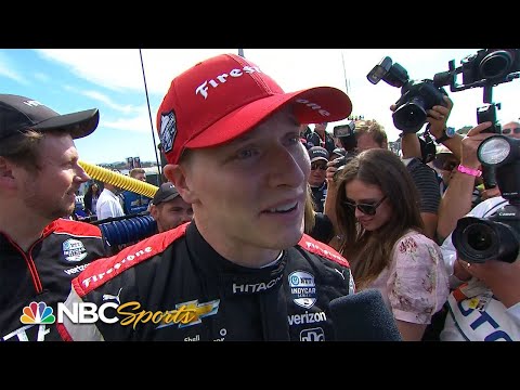 Josef Newgarden overcome by emotion after securing IndyCar Series title | Motorsports on NBC
