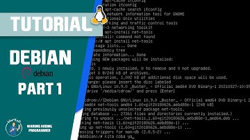 Tutorial Lengkap Debian 10 PART 1 | Install Debian | Perintah Dasar Linux | Repository | OpenSSH