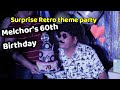 Surprising my Father of Retro theme Party for his 60th Birthday