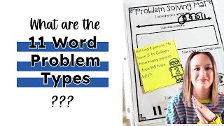 What are Word Problem Types in the Elementary Classroom