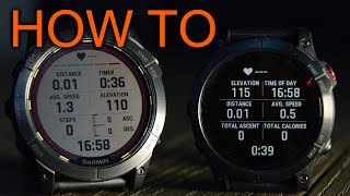 How to change Garmin Background color in activity