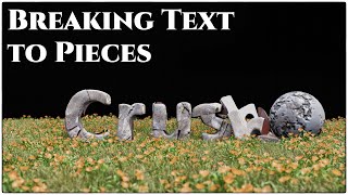 Breaking Text to Pieces | Blender tutorial