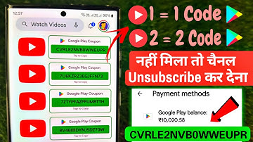 (2Video = 2Redeem Code)🔥free redeem code for playstore at ₹0/- | How to get free google redeem code