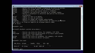 Abrir el CMD y ejecutar Diskpart en el programa de instalación de Windows 11 pulsando la tecla F10