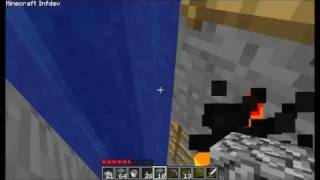 Let's Play Minecraft Infdev Part 5: Water Ladders and Cloth Armor