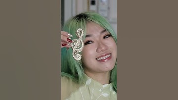 Review Kẹp tóc càng cua làm tóc diện áo dài Tết 2024 | Momo Review | #Shorts