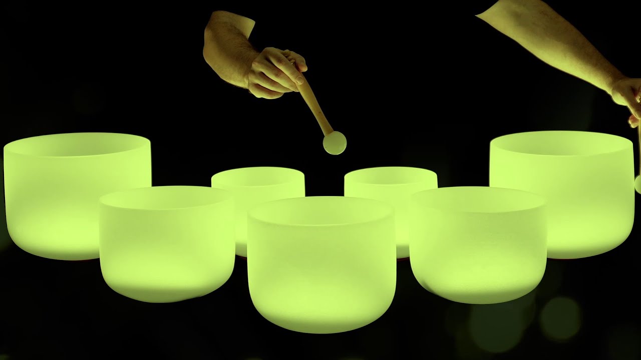 432 Hz Crystal Singing Bowls For Deep Sleep, Relaxation, And Meditation ...