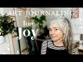 NEW YEAR Art Journaling - Setting Intentions for 2022 in my handmade junk journal beginner friendly