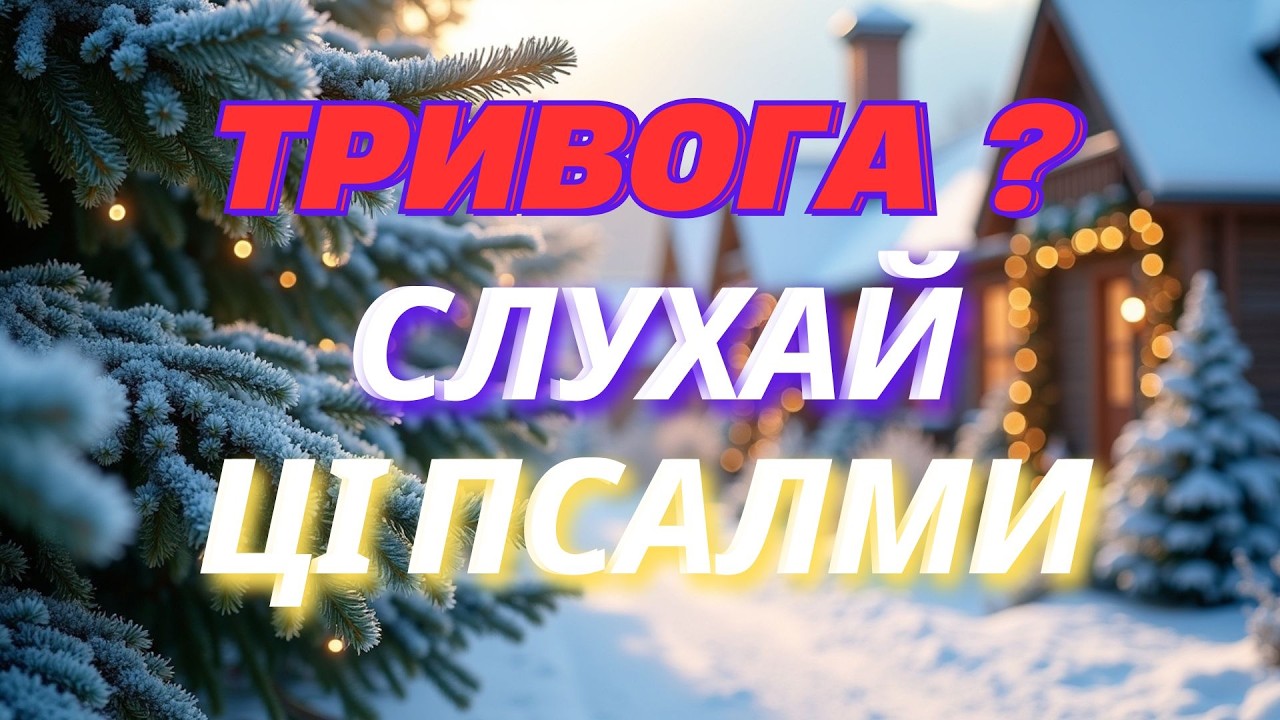 🔴 Тривога, страх, темрява? ✝️ Увімкни ці Псалми — Молитва Миру і Божого Захисту 🙏