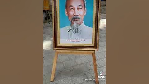 [Bức Tranh] Chân dung chủ tịch Hồ Chí Minh trang trí tại phòng làm việc. Hotline: 0981112226