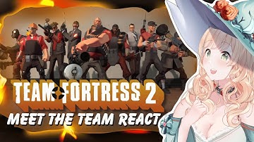 Wheezing Witch Reacts to TF2 Meet The Team! | Team Fortress 2 Reaction