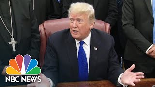 President Donald Trump Assess ‘Friendly Meeting' With Chuck Schumer, Nancy Pelosi | NBC News