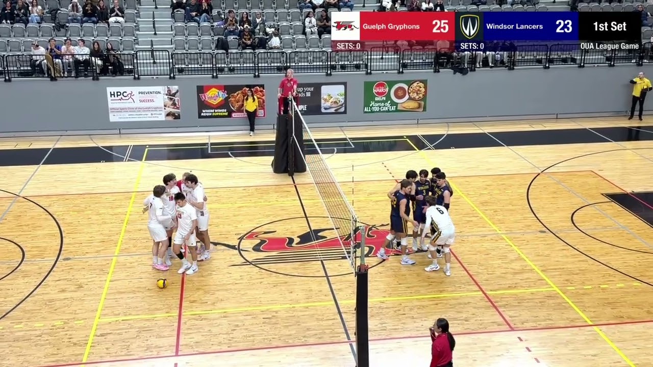 Guelph Gryphons vs Windsor Lancers, Nov 29, 25; OUA League Game