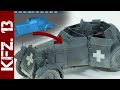 German Kfz.13 Scout Car - 3D printing, painting, and weathering (1/35 scale model)