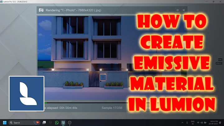 How to create emissive material in lumion