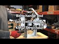 How to change belts and belt tension on kmg tx grinder 2x72 sander