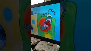 Plankton Attack's The Worms instead He Get Beat up by Worms.