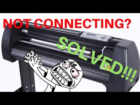 Ebay vinyl cutter not connecting? SOLVED!!! vinyl cutter plotter tutorial