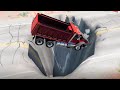 Cars vs Giant Pit #1 BeamNG.Drive