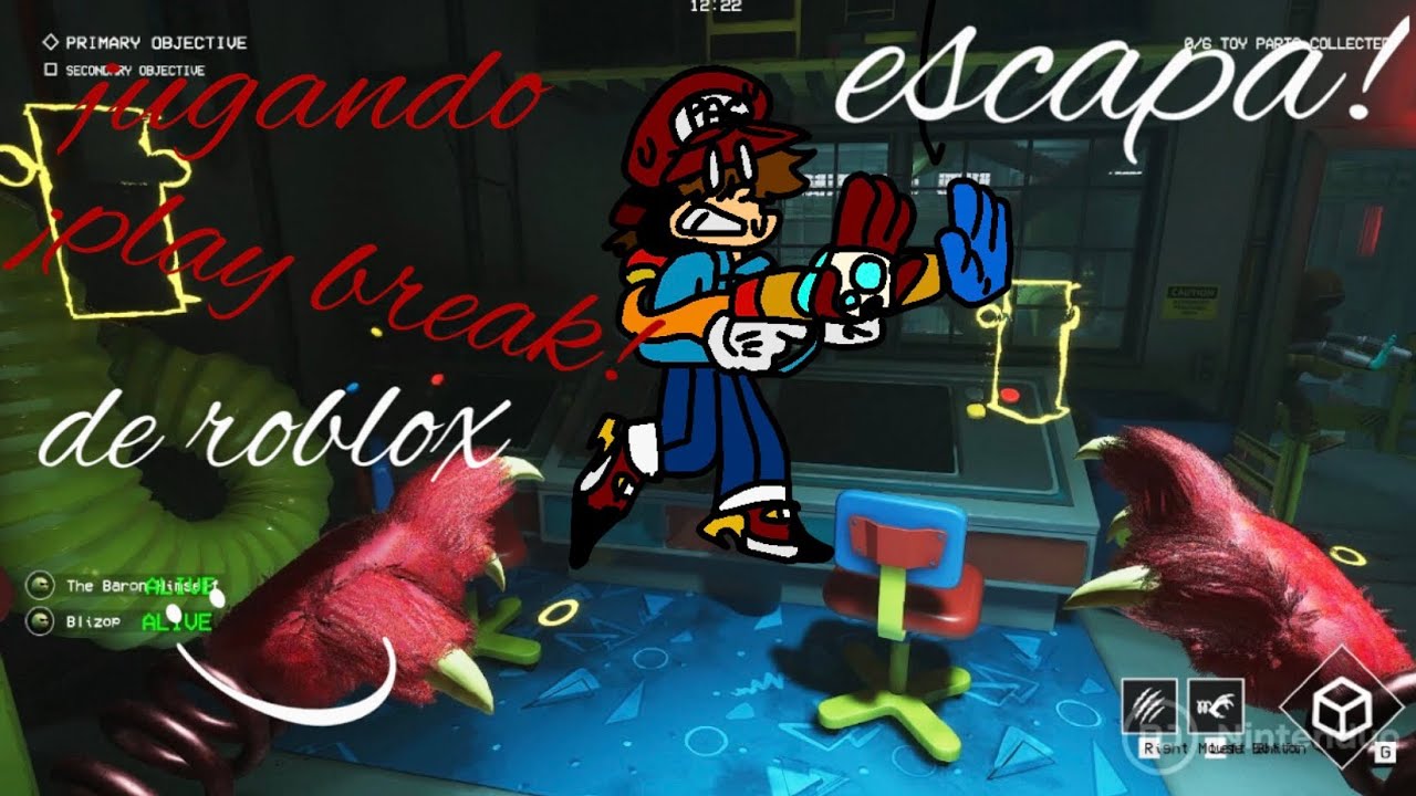 Jugando play break de roblox