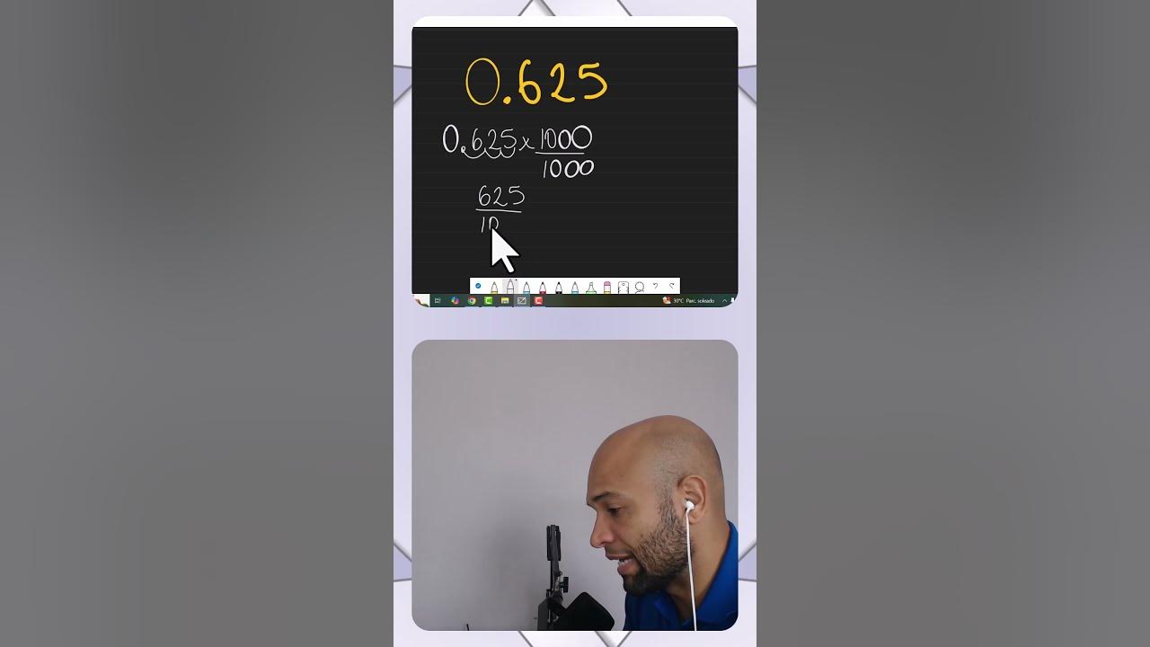 625 as a fraction converting decimals to fractions youtube
