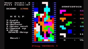 Review of Tetris (DOS)