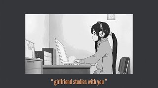 asmr Girlfriend studies with you [typing] [tapping]