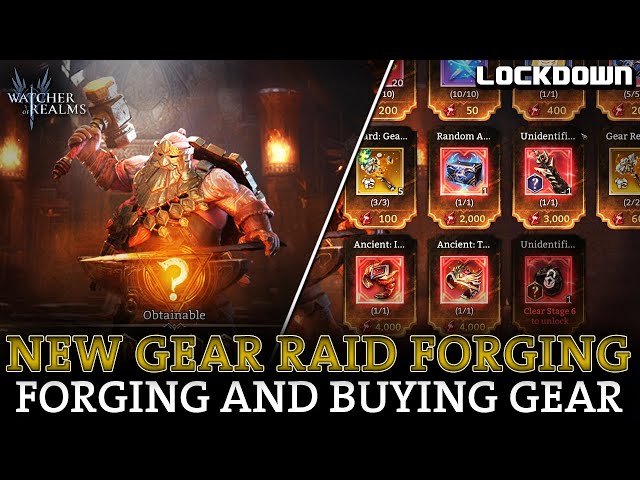WOR: New Gear Forge! Buying & Upgrading Gear! Watcher of Realms Guide