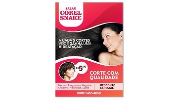 CURSO DE COREL DRAW - COMO CRIAR UM PANFLETO NO COREL DRAW // COREL SNAKE