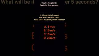 Motion ln A Straight Line Part 1# challenge# MCQs