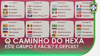 Confira o possível caminho do Brasil até a final da Copa do Mundo