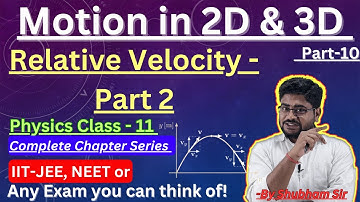 Chapter - 7, Lecture-10 | Motion in 2D & 3D | Relative Velocity - Part 2
