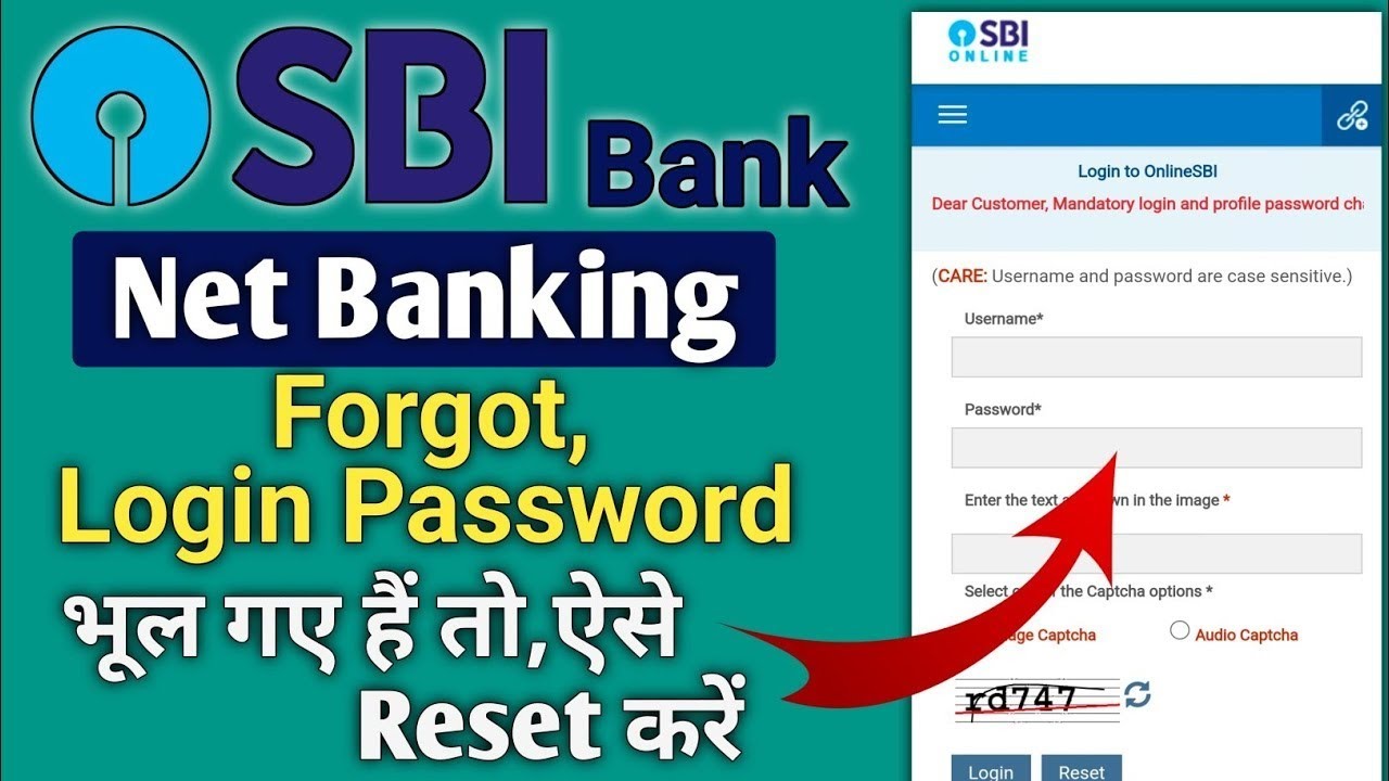 SBI Banking Username Password How to