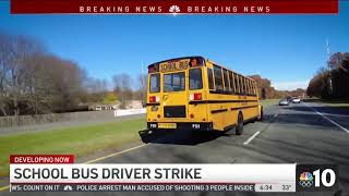 School Bus Drivers Go on Strike in Delaware
