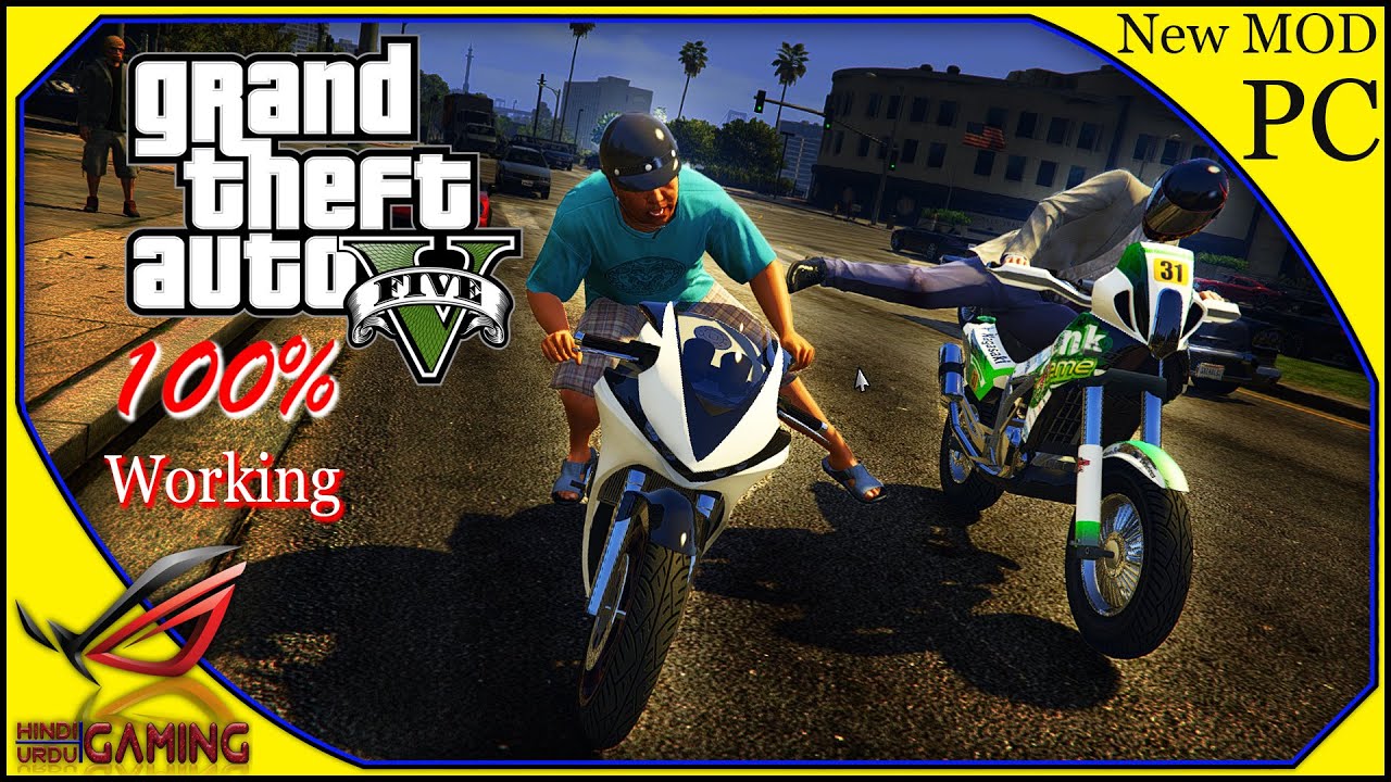 KICK ON A BIKE IN GTA V Biker Melee SP 1.0 MOD YouTube