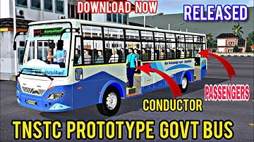 TNSTC Prototype Government Bus WitH Conductor Mod Released|Download Now|Bus Simulator Indonesia3.7.1