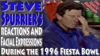 Steve Spurrier's Reactions and Facial Expressions During the 1996 Fiesta Bowl - Florida vs Nebraska