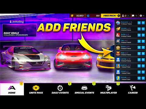 how to add friends on asphalt legends unite | how to add friends asphalt 9